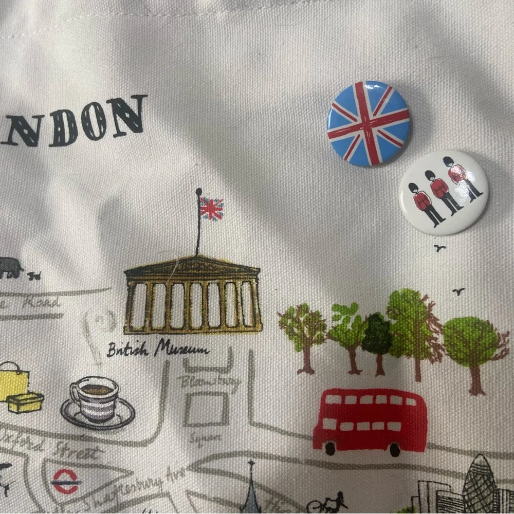 London Map Print Tote Bag